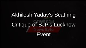 Akhilesh Yadav Slams BJPs Ground-Breaking Ceremony in Lucknow
