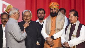 Bihar Cabinet Expansion: Nitish Kumar Keeps State Home Ministry, BJP's Samrat Choudhary Gets Finance, Health