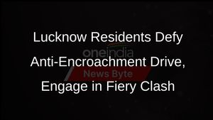 Lucknow Anti-Encroachment Drive: Residents Clash with Police, Hurl Stones