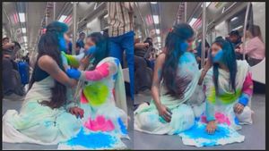 Delhi Metro Flags Possible Deepfake In Viral Video Of Women Playing Holi Inside Train