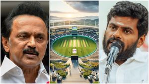 Stalin Vows Chepauk-Like Cricket Stadium In Coimbatore; Annamalai Says 511 Poll Promises Unfulfilled