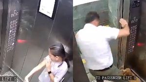 CCTV Viral Video Shows Dog Attacking A Girl In Lift In Noida