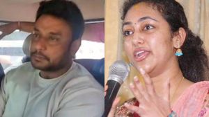 Despite Issues With Darshan Over Pavithra Gowda's Link, Wife Vijayalakshmi Finally Meets Hubby