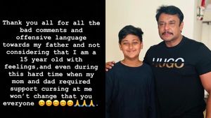 Kannada Actor Darshan's Son, Vineesh Thoogudeepa, Reacts To Father's Arrest: What's His Latest Post?