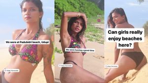 Maharashtra Influencer Alleges Police Stopped Bikini Shoot At Padukere Beach In Udupi