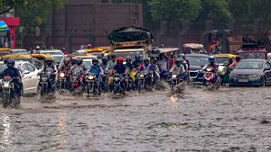 Delhi Rain: Heavy Downpour Leads To Waterlogging, Traffic Snarls; IMD Issues Alert