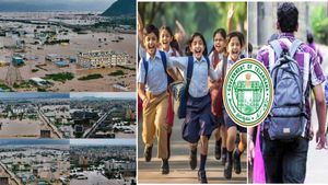 Schools Closed In Andhra Pradesh's NTR District Amid Heavy Rain Alerts In Telangana