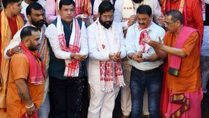 Spirituality Meets Strategy: CM Eknath Shinde Visits Kamakhya Devi Temple Ahead of Maharashtra Elections