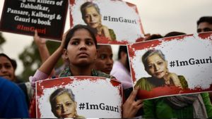 Protest In Bengaluru Against Honouring Alleged Killers Of Gauri Lankesh
