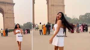 Kolkata Model’s Bold Dance In Towel At India Gate Leaves Internet Divided