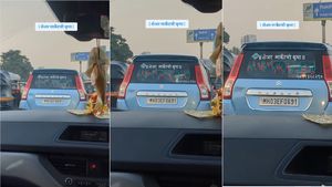 Mumbai Viral Video: Forget “God’s Grace,” This Car Owner’s Unique Tribute To Stock Market Wins Hearts Online