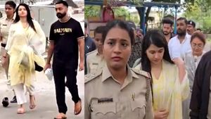 Pavithra Gowda Visits Vajramuneshwara Temple After Jail Release, Mentions Darshan’s Name During Pooja