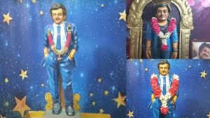 Rajinikanth's 74th Birthday: Superstar Gets New statue At Arulmigu Sri Rajini Temple In Madurai