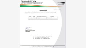 Delhi Polls 2025: AAP Revises Candidates For Narela and Hari Nagar, Full List Inside