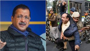 Delhi Election: Kejriwal Accuses BJP Of Turning City Into 'Crime Capital', Saffron Party Stages Protest
