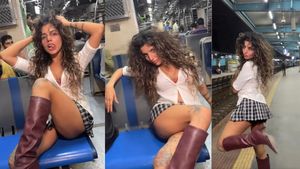 Mumbai Local Train Viral Video: Woman’s Bold Poses On Train Spark Heated Debate On Social Media