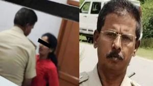 Tumkur Police in Hot Water: DYSP Caught In Compromising Position With Woman In Washroom 