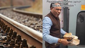 Viral Video: Mumbai Train Staffer Dumps Trash On Tracks; Netizens Say, 