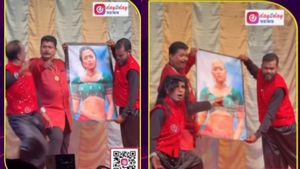 Kudroli Ganesh Stuns Viewers By Making Rashmika Mandanna’s Hair Disappear! Watch