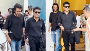 Upendra, Shivaraj Kumar In Mumbai To Promote Pan India Kannada Film '45' - Watch