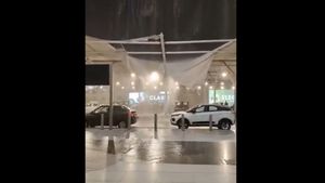 Déjà Vu At IGI? Rain Rips Through New Shade A Year After Fatal Collapse