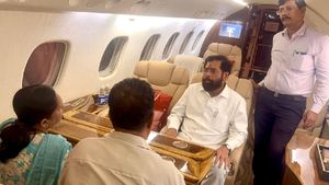 Eknath Shinde Stuck At Airport After Pilot Refuses To Fly, Later Agrees; Dy CM Also Airliftes A Kidney Patient