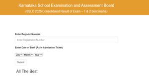 Karnataka SSLC 2 Result 2025: KSEAB 10th Supply Results Out @karresults.nic.in