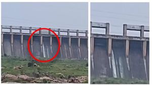 Tungabhadra Dam Gate Broken: Temporary Gate Leaks as Repairs Face Further Delay