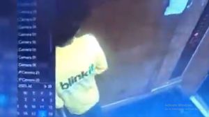 Blinkit Delivery Agent Urnates In Lift, CCTV Video Goes Viral, Sparks Outrage