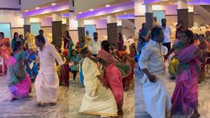 Tamil Couple's Dance On Prabhu Deva's Hit Tamil Song Mukkala Mukkabala Goes Viral