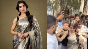 Video: Samantha Ruth Prabhu Swarmed by Crowd at Hyderabad Event