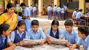 Yogi Government Introduces Daily Newspaper Reading in UP Schools to Tackle Mobile Addiction
