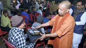UP CM Yogi Adityanath Launches Winter Relief Drive in Gorakhpur