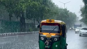 Red Alert Issued In Several Parts of Delhi As Rain, Thunderstorms And Strong Winds Continue