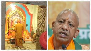 UP CM Yogi Offers Sacred Khichdi At Gorakhnath Temple An Makar Sankranti