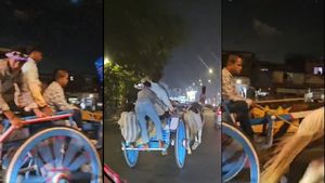 Mumbai Viral Video Shows Illegal Horse Cart Race on Western Express Highway, Police Promise Action