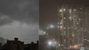 Video Captured Of Powerful Dust Storm and Rain In Delhi NCR, IMD Issues Yellow Alert