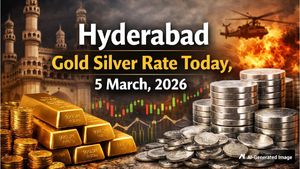 Hyderabad Gold Silver Rate Today, 5 March, 2026: MCX Gold Rises, Silver Slips; Check City Rates