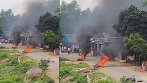 Election Violence in Bengal: BJP Candidate Ajit Jana Attacked In Bike Rally, Vehicles Vandalised