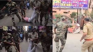 Why Were CRPF Jawans Dragging Men Outside A Poll Booth In Howrah? Watch 