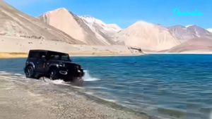 Ladakh Imposes ₹2 Lakh Fine On Four Tourists For Illegal Off-Roading In Pangong Lake