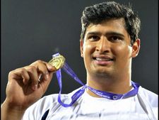ಚಿತ್ರಗಳಲ್ಲಿ : ಕನ್ನಡಿಗ ವಿಕಾಸ್ ಗೌಡಗೆ ಚಿನ್ನ