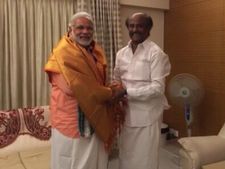 ರಜನಿಕಾಂತ್ ಭೇಟಿ ಮಾಡಿದ ನರೇಂದ್ರ ಮೋದಿ