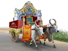 ಸಾಹಿತ್ಯ ಸಮ್ಮೇಳನಾಧ್ಯಕ್ಷರ ಮೆರವಣಿಗೆಗೆ ಎತ್ತಿನ ಗಾಡಿ ಸಿದ್ಧ