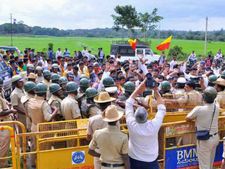 ಹೇಮಾವತಿ ಜಲಾಶಯಕ್ಕೆ ಮುತ್ತಿಗೆ: ಕರವೇಯ ನೂರಾರು ಕಾರ್ಯಕರ್ತರ ಬಂಧನ