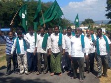 ಪಾದಯಾತ್ರೆಯೊಂದಿಗೆ ರೈತರ ಅಹೋರಾತ್ರಿ ಧರಣಿ ಅಂತ್ಯ