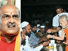 'ಗೋ ಹಂತಕರಿಗೆ ಇಫ್ತಾರ್ ಕೂಟ ಆಯೋಜಿಸಿರುವುದು ಶ್ರೀಗಳಿಗೆ ಶೋಭೆಯಲ್ಲ'