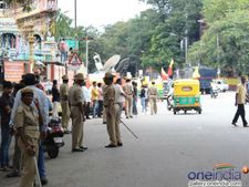ಕೋಲಾರದಲ್ಲಿ ಸರ್ಕಾರಿ ಬಸ್‍ ಗೆ ಕಲ್ಲು. ಹಲವರು ಪೊಲೀಸರ ವಶಕ್ಕೆ