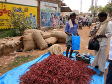 ಬಳ್ಳಾರಿ ಒಣ ಮೆಣಸಿನಕಾಯಿ ಶ್ರೀನಿವಾಸಪುರದಲ್ಲಿ ಅರ್ಧ ಬೆಲೆಗೆ ಮಾರಾಟ