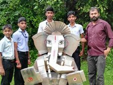 ಶಾಲೆ ಮಕ್ಕಳೇ ಮಾಡಿದ ಕಡಿಮೆ ಖರ್ಚಿನ, ಪರಿಸರಸ್ನೇಹಿ ಗಣಪನ ನೋಡಿರಿ..